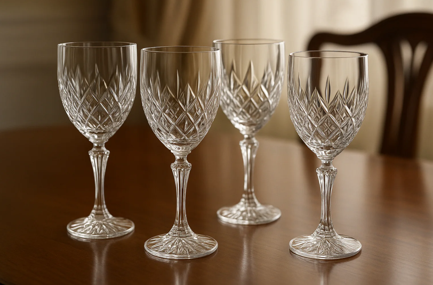 Conjunto 6 Taças Vinho Cristal Premium - 450ml Luxo