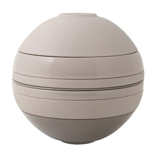 Conjunto de Jantar para 2 Pessoas - La Boule 7 Peças Bege
