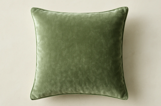Almofada Decorativa Verde Sage Veludo - 45x45cm 0  (0 Avaliações)