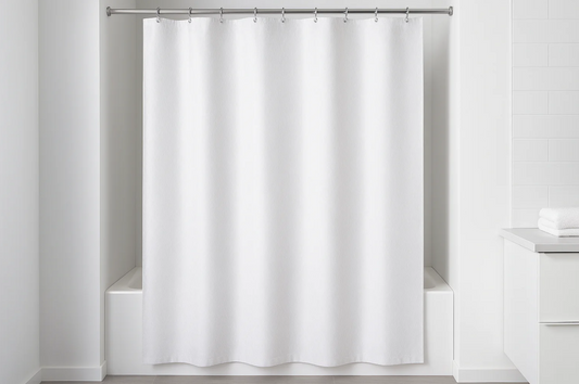Cortina Box Impermeável Branca - 180x200cm Anti-Mofo