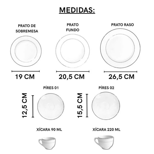 aparelho de jantar 42 peças Jogo de Jantar Porcelana Pratos de Porcelana para Jantar Majesty Gold