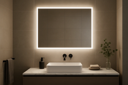 Espelho Banheiro LED 60x80cm - Iluminação Touch Moderno