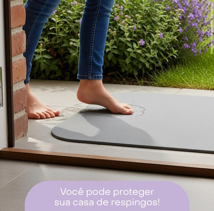 Tapete de Pedra Diatomita para Banheiro
