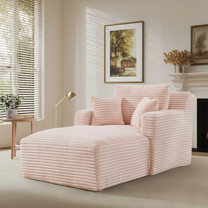 Sofá reclinável moderno com chaise longue