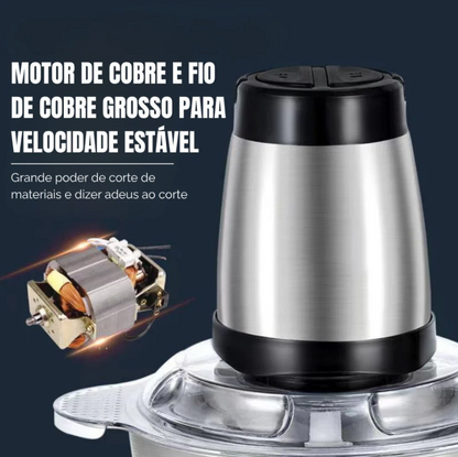 TurboChef Inox™ — Triturador Elétrico de Alimentos 2L Bivolt