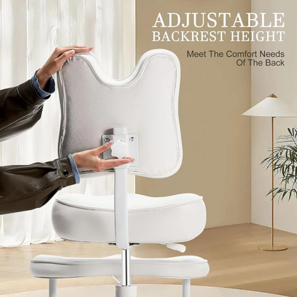 Cadeira ergonômica com pernas cruzadas para escritório em casa
