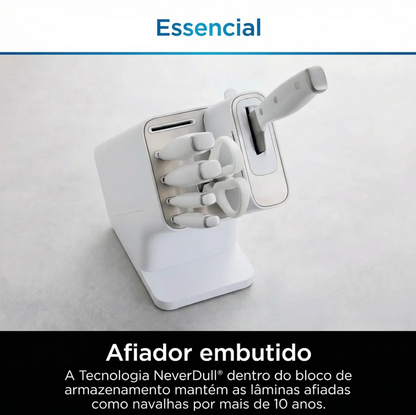 Jogo de Faqueiro com Amolador Semi-Automático