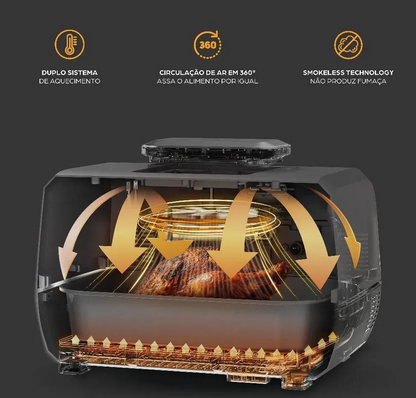 Fritadeira Elétrica Wap Barbecue Digital 10l 220v