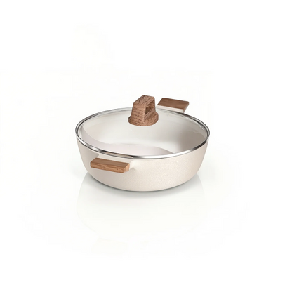 Panela Dupla Divisória Antiaderente + Kit Utensílios em Silicone