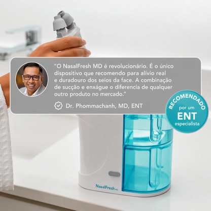 Sistema De Irrigação Nasal Nasalfresh Md Com 30 Pacotes De S