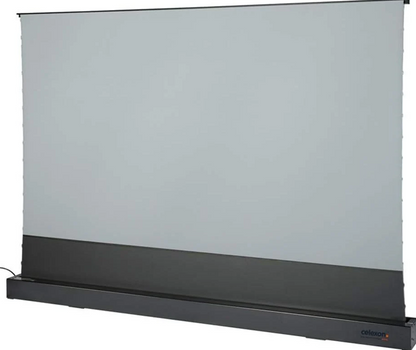 Tela de Projeção Elétrica Floor Rising Premium™ | 100” a 120” Retrátil, Motorizada e Portátil