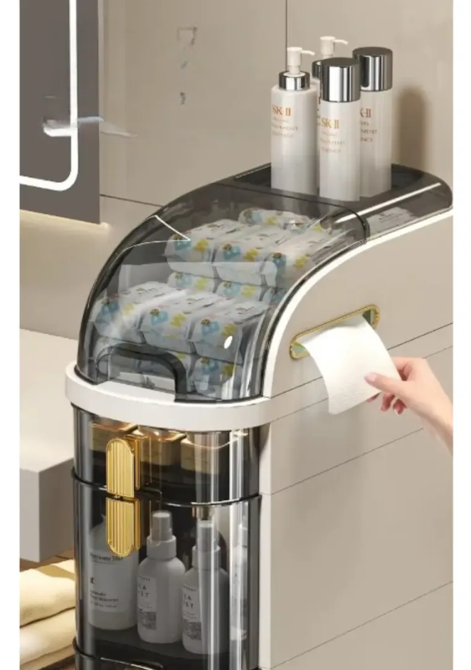 Gaveteiro Organizador FlexMove.™ Multiuso com Rodinhas para Banheiro, Quarto, Cozinha e Lavanderia