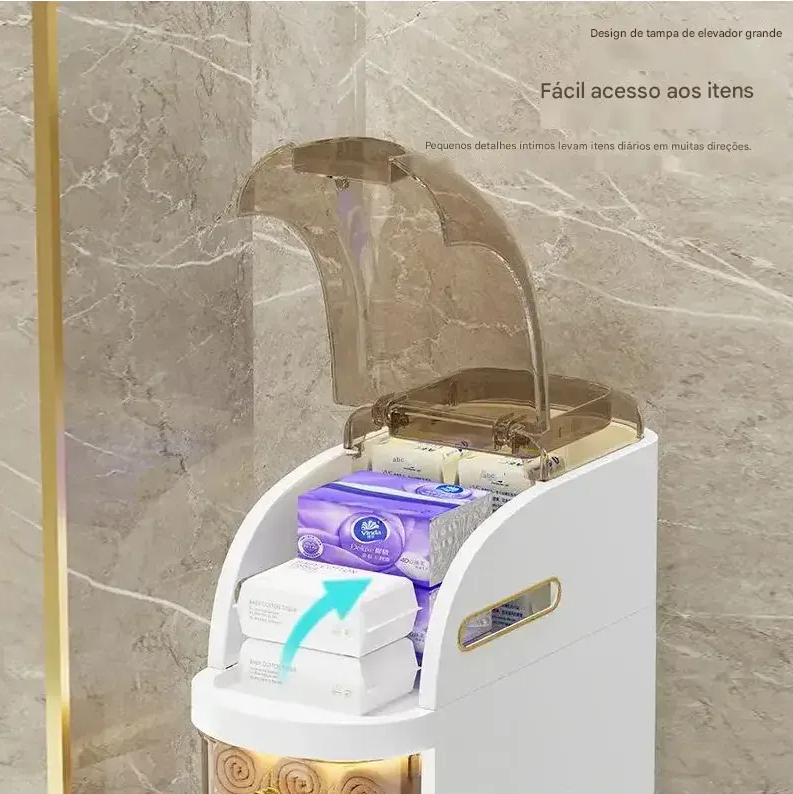 Gaveteiro Organizador FlexMove.™ Multiuso com Rodinhas para Banheiro, Quarto, Cozinha e Lavanderia